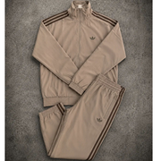 Tuta Adidas Track Uomo Beige