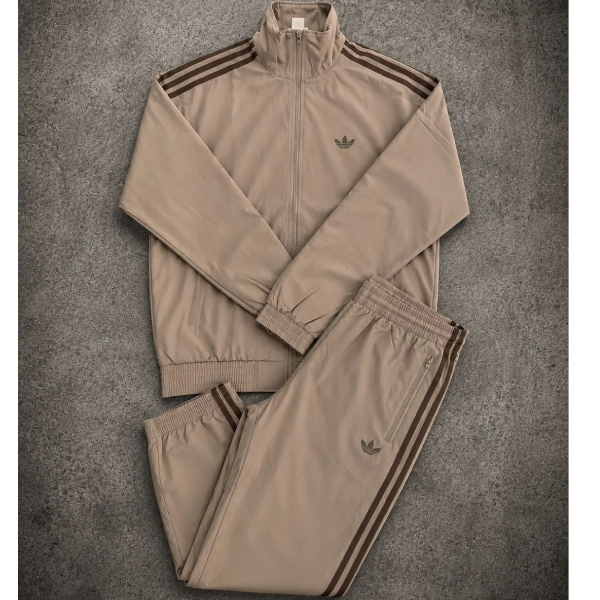 Tuta Adidas Track Uomo Beige