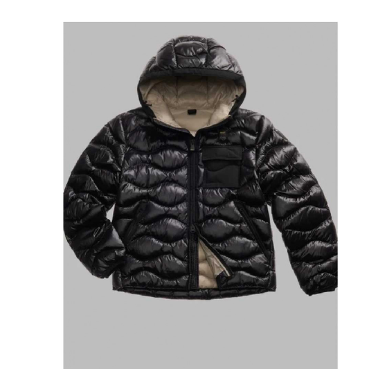 Blauer Uomo Nero Interno Beige doubleface