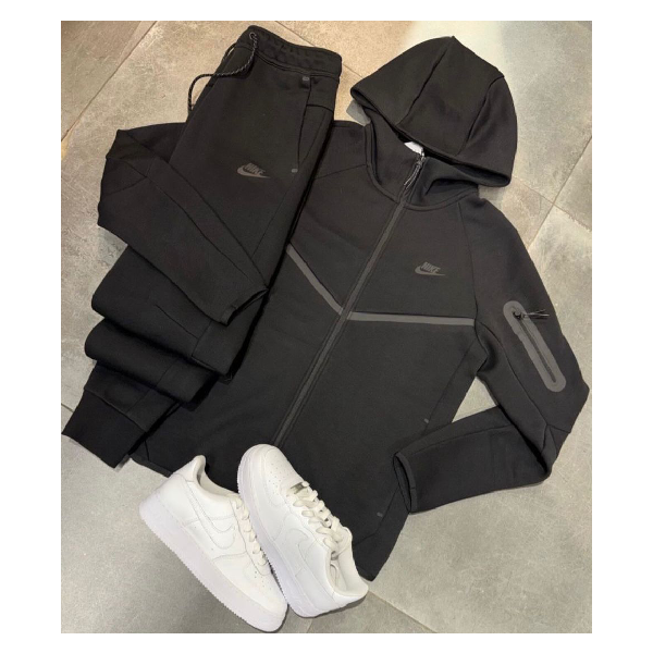 Tuta Uomo Tech Totalmente Nera