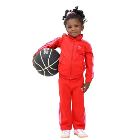 Tuta Adidas Rosa e Rossa bambina
