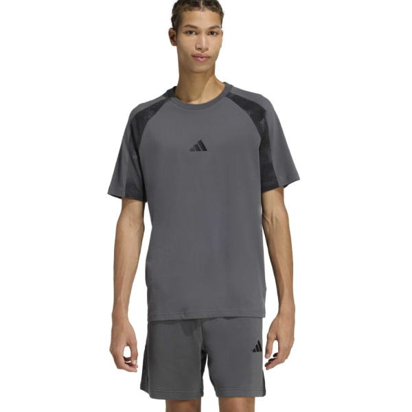 Completo Adidas Uomo Grigio Bande Nere
