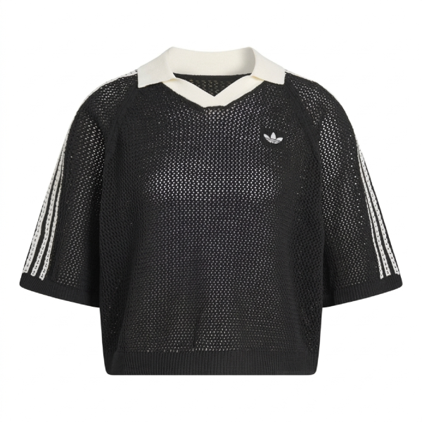 Shirt crochet polo bucherellata