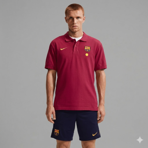 Completino Nike x Barcellona Polo Bordò