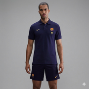 Completino Nike x Barcellona polo blu