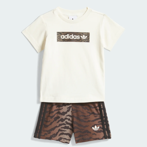 Completo Adidas  Bambina Leopardato