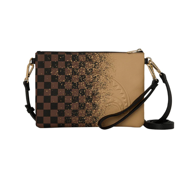 Pochette Sprayground Marrone e Oro