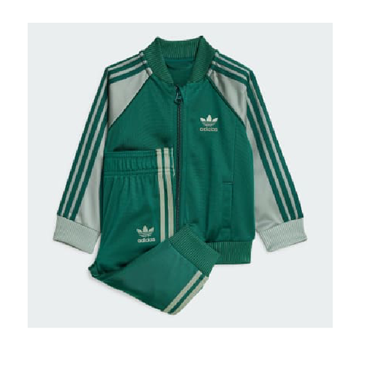 Tuta Adidas Verde Bambino-Bambina