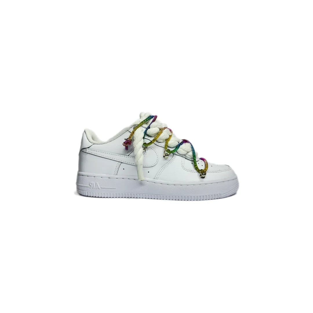 Nike Sneakers Bianche con Lacci Rainbow – Scarpe Donna Uomo