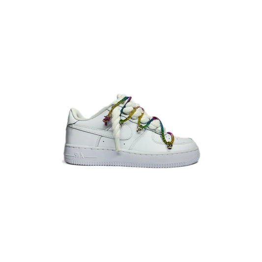 Nike Sneakers Bianche con Lacci Rainbow – Scarpe Donna Uomo