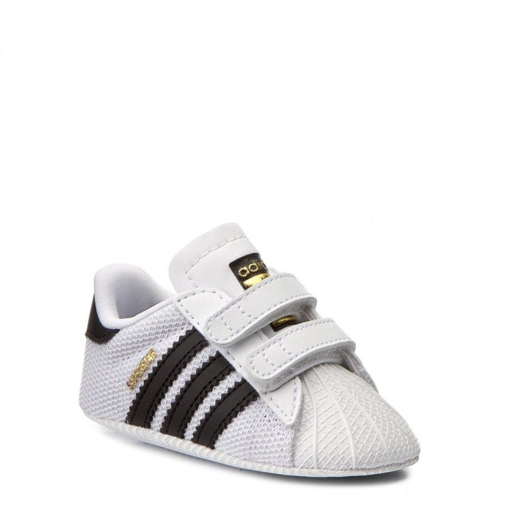 Adidas Superstar Crib – Sneakers neonato bianche con strisce nere