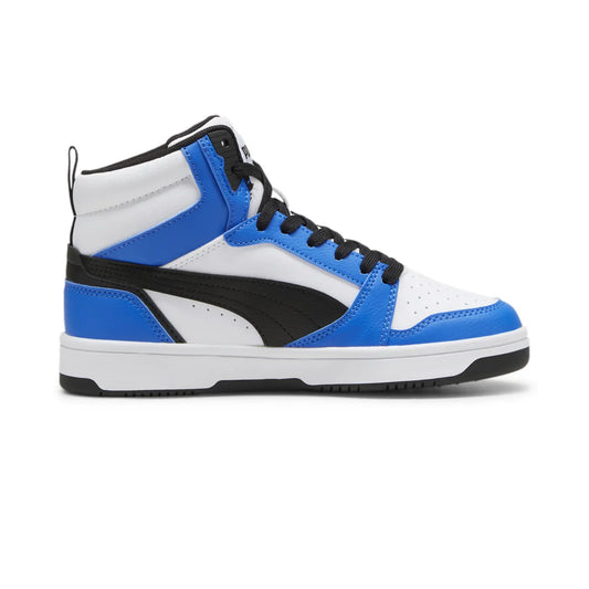 Puma Rebound V6 Mid AC+ PS Bambini – Bianco, Blu e Nero