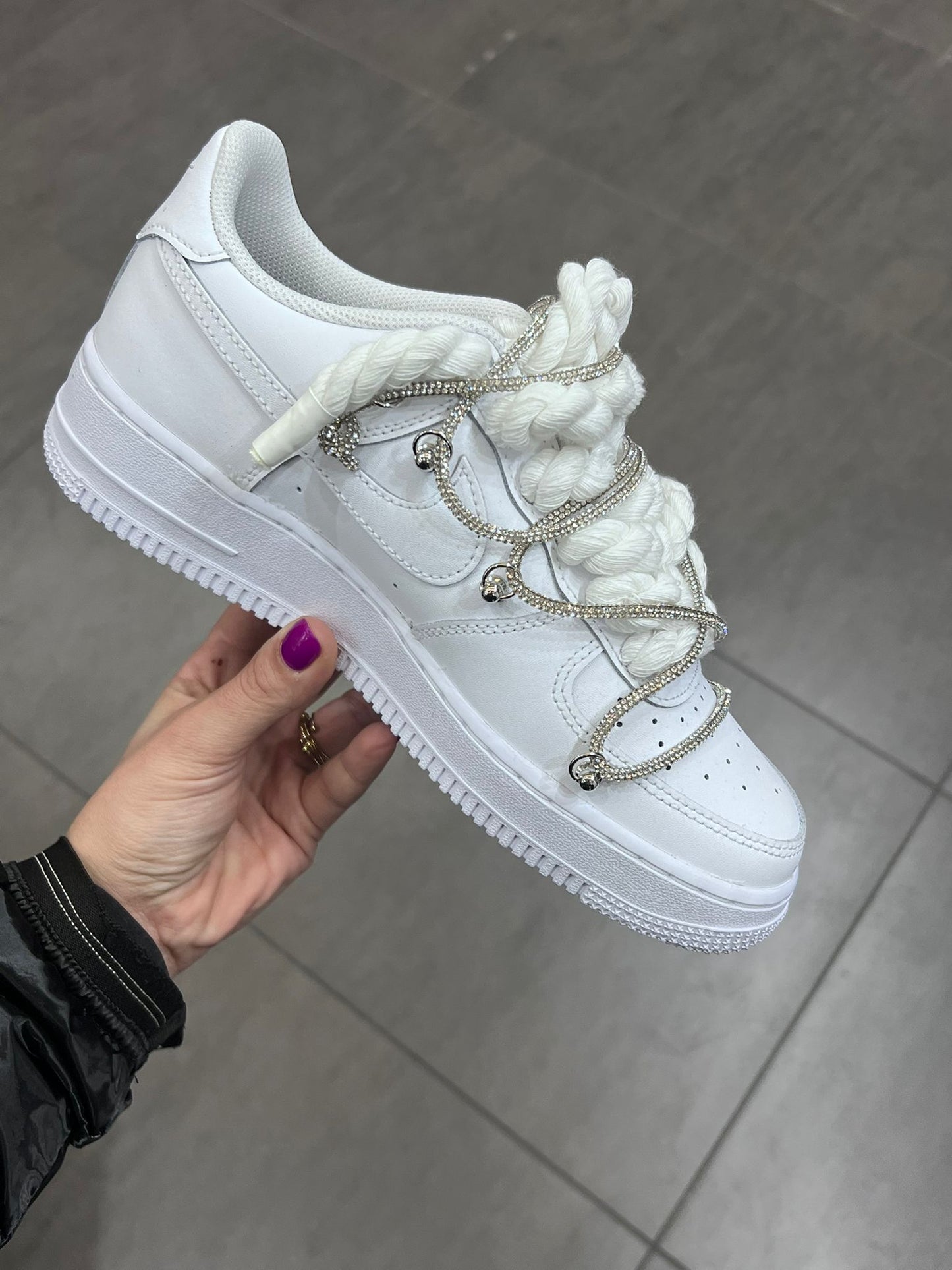 NIKE AIR FORCE 1 GLITTER E CORDA