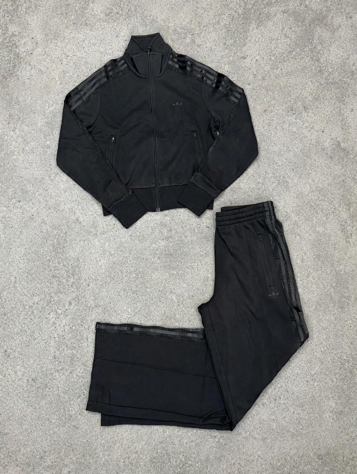 Tuta Adidas Nera Ricamata Donna Con Shirrt