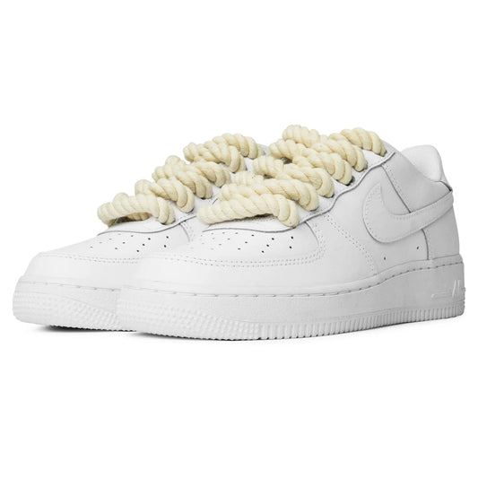 NIKE AIR FORCE 1 LOW LACCIO IN CORDA BEIGE