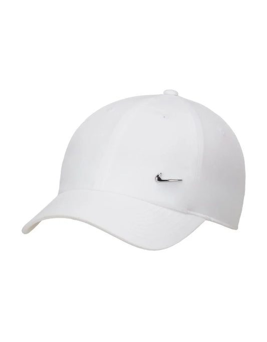 CAPPELLO NIKE BIANCO LOGO ARGENTO