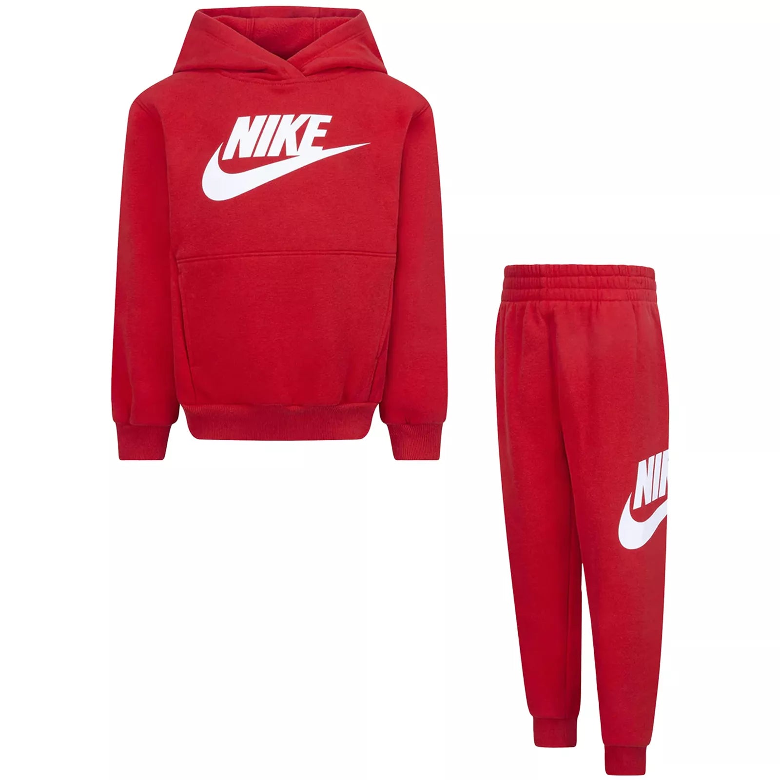 Tuta Bambini Nike Rossa con Felpa Cappuccio