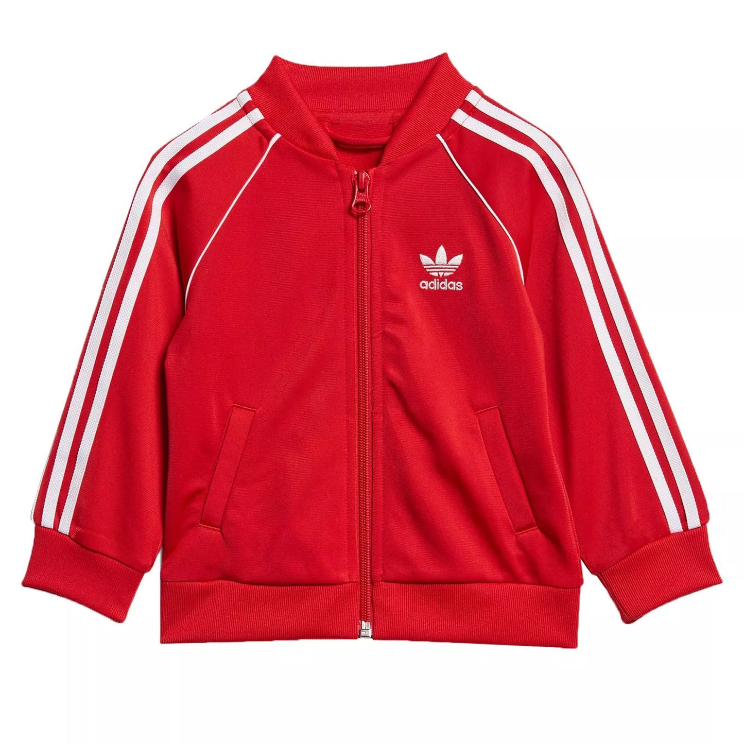 Tuta Adidas Beckenbauer Rossa con Bande Bianche