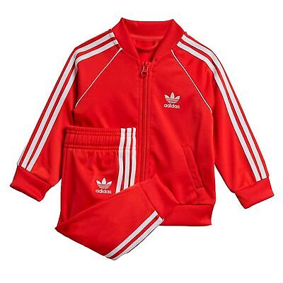 Tuta Adidas Beckenbauer Rossa con Bande Bianche