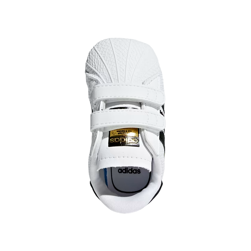 Adidas Superstar Crib – Sneakers neonato bianche con strisce nere