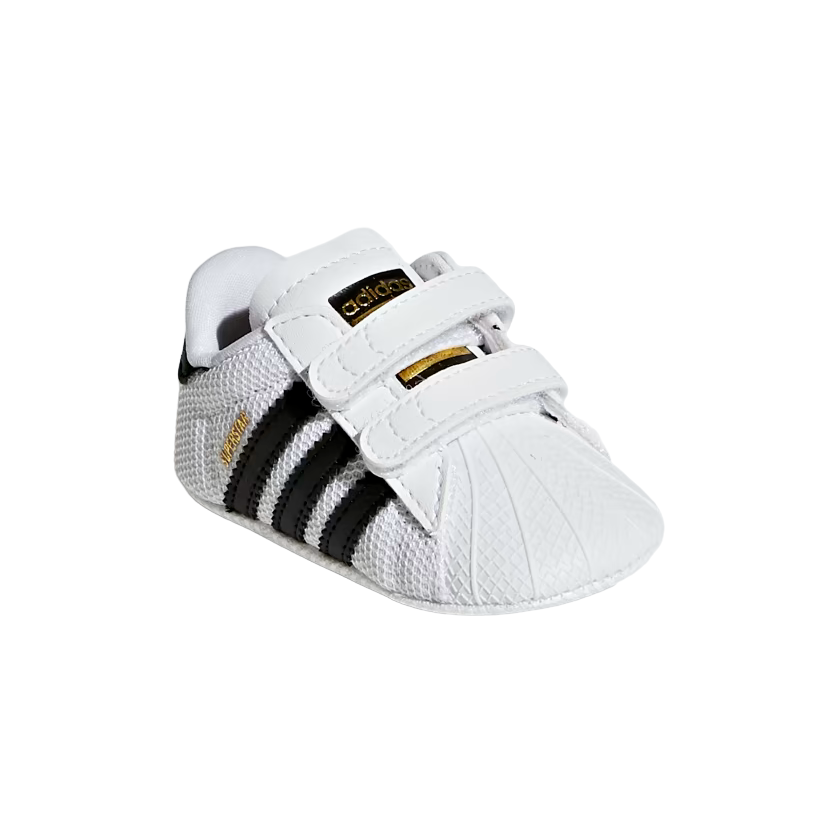 Adidas Superstar Crib – Sneakers neonato bianche con strisce nere