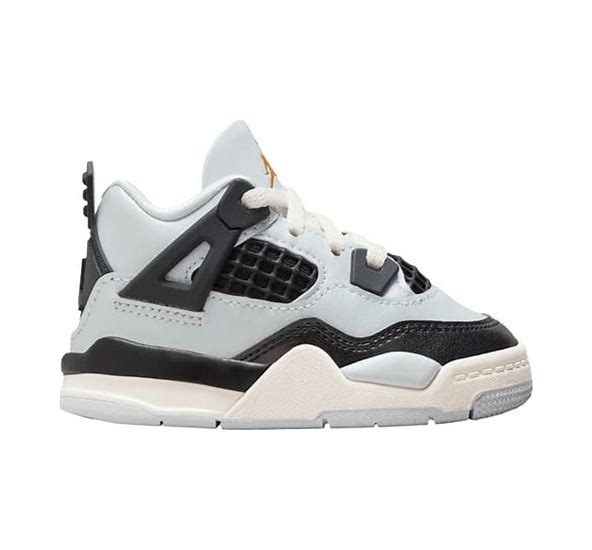 Jordan 4 Retro TD Grigio Nero Bambino